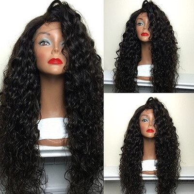 

Lace Front Wigs 180% Density Water Wave Full Lace Human Hair Wig For Black Women 7A Brazilian Wig Deep Curly Lace Front Human Hair