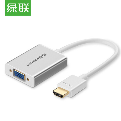 

Зеленый сустав (UGREEN) HDMI на VGA конвертер с женского отделения оптический аудио адаптер кабеля адаптера HD видео проектор, подключенный к компьютерной коробчатых ТВЛ 40282