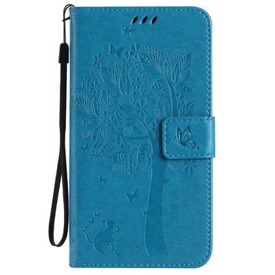 

Blue Tree Design PU кожа флип Обложка Кошелек Карты Держатель чехол для SAMSUNG J710