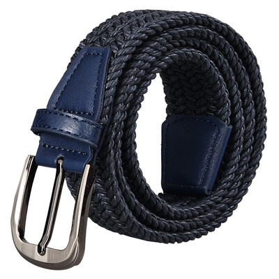 

Бобовые барабаны Повседневный мужской пояс Пряжка Ремень Холст Вязание Спортивный пояс YD006 Серый 110см