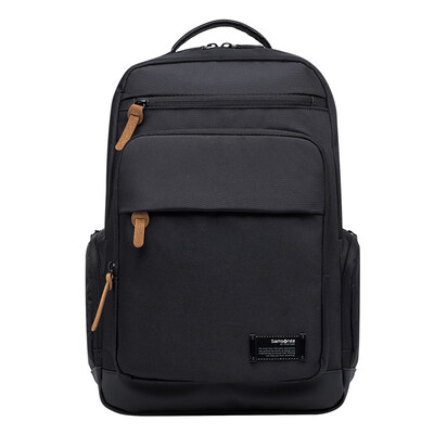 

New beauty Samsonite new backpack 14 inch fashion splash water shoulder bag tide backpack 63S 09002 black