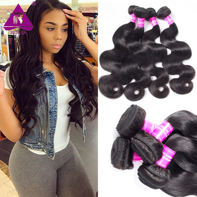 

Unprocessed Virgin Hair Peruvian Body Wave 4 Bundles Peruvian Virgin Hair Body Wave Human Hair Bundles 8"-28" Peruvian Hair Weave