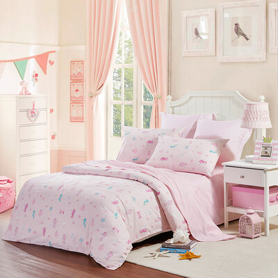 

LUOLAI LOLI Текстиль для дома 198 Пряжа Хлопок Хлопок Комплект из 4-х наборов хлопка Постельные принадлежности Постельные принадлежности Постельное белье Постельное белье Нежный океан 200 * 230