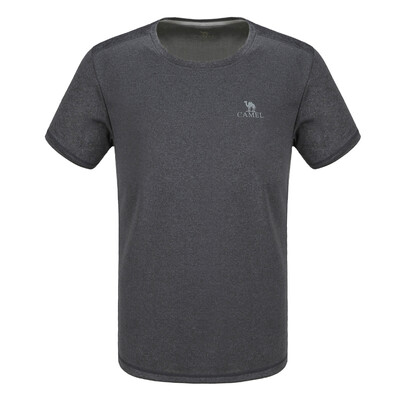 

Camel CAMEL men&women sports T-shirt couples breathable fashion round neck short sleeve yoga fitness T-shirt male A7S2U7147 dark gray XL