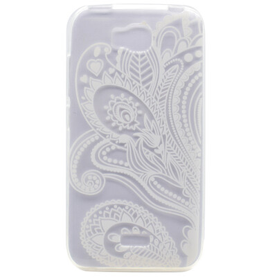 

Half flower Pattern Soft Thin TPU Rubber Silicone Gel Case Cover for Huawei Honor Bee/Y5c