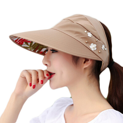 

Jingdong supermarket] luxury field (Sheye) ZYM0017kaqi sun hat women sunscreen hat can be folded sun hat outdoor ride beach hat big along the bristles Khaki