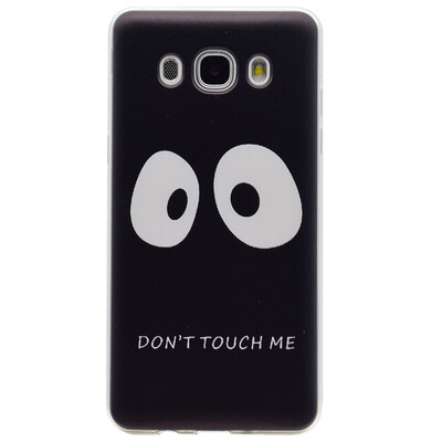 

Do not touch me Pattern Soft Thin TPU Rubber Silicone Gel Case Cover for Samsung Galaxy J7 2016J710