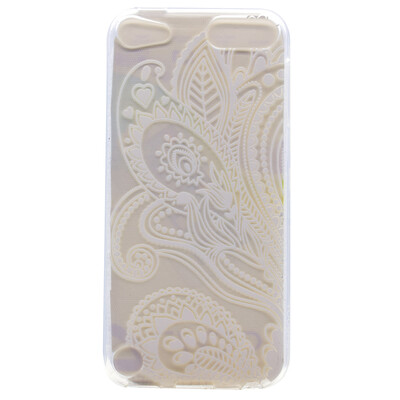 

Половина цветочным узором Мягкая обложка Тонкий ТПУ резиновый силиконовый гель чехол для iPod Touch 5