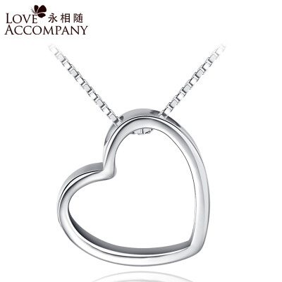 

Forever with a heart s925 silver necklace female short clavicle chain heart-shaped silver pendant fashion necklace female silver jewelry silver