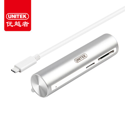 

Улучшенный человек (UNITEK) Type-C Скорость передачи данных для чтения карт USB3.0 HUB разветвитель концентратор Apple Macbook компьютера OTG смартфона док-станция для Y-3094