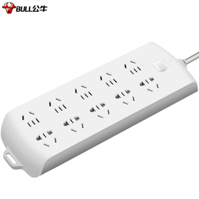 

Bull BULL GN-B20A0 new national standard socket plug board row row row wiring board drag line board 10 total length of 3 meters