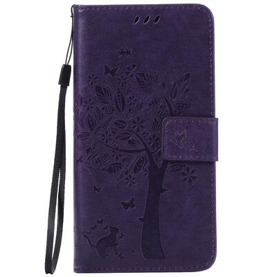 

Purple Tree Design PU кожа флип крышку кошелек карты держатель чехол для SONY Z3