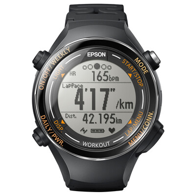 

Jingdong supermarket] Epson (EPSON) RUNSENSE SF-850 Epson GPS sports watch chic black