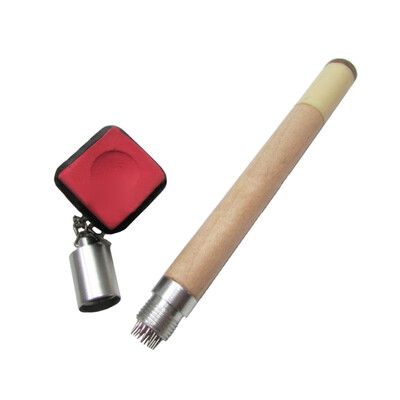 

MyMei 2 in 1 Pocket Chalk Holder Prep Stick Billiard Snooker Pool Cue Tip Pricker Tool