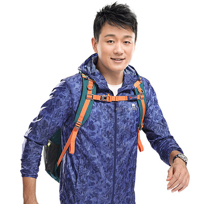 

Camel (CAMEL) outdoor skin windbreaker men and women thin shade skin clothes men A7S245101 gray