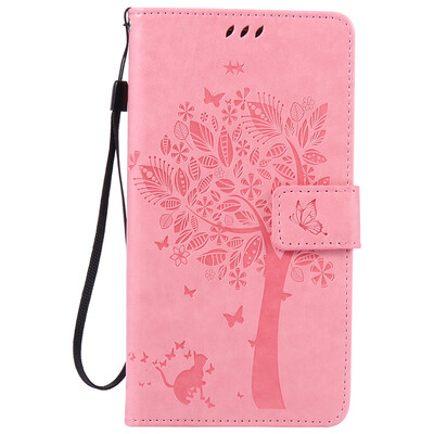 

Pink Tree Design PU кожа флип крышку кошелек карты держатель чехол для HUAWEI MATE 8