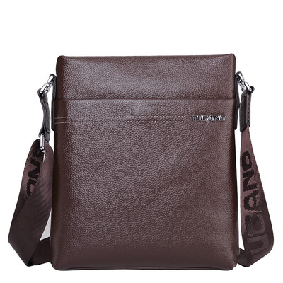 

Дятел (TUCANO) Мужские первый слой кожаные мужские сумки бизнес случайные плеча Сумка WBG0131A-88C0 коричневый