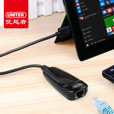 

(UNITEK) USB для кабельного интерфейса USB-адаптер для ноутбука RJ45 Гигабитный Ethernet-кабель для конвертера Внешний порт USB для настольных компьютеров Apple Y-3461