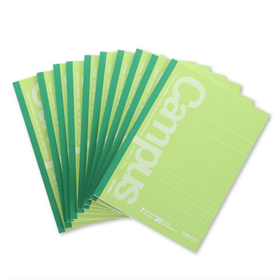 

KOKUYO Campus Wireless Binding Notepad Soft Copy A5 30 Page 10 This is a green W-NA537C-G