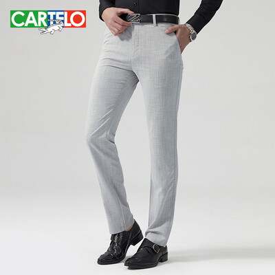 

(CARTELO) casual pants male 2017 summer thin section fashion leisure business wild men trousers 88429 gray 33