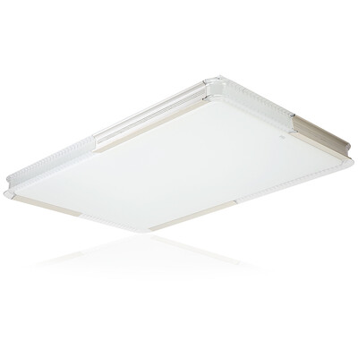 

Foshan Lighting (FSL) Потолочный светильник СИД Жилая комната Свет Проекционная лампа Прямоугольник Тонкая секция Трехцветная подсветка 81 Вт Платиновая платина Длинные 36006