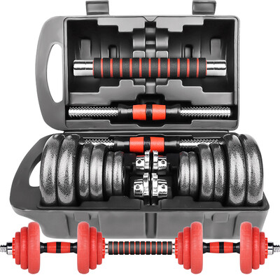 

Double card fitness equipment detachable combination of men&39s paint dumbbell 20 kg kg gift box upgrade section to send hand care wrist connecting rod