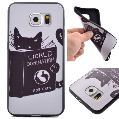 

Cat Pattern Soft Thin TPU Rubber Silicone Gel Case Cover for Samsung Galaxy S6
