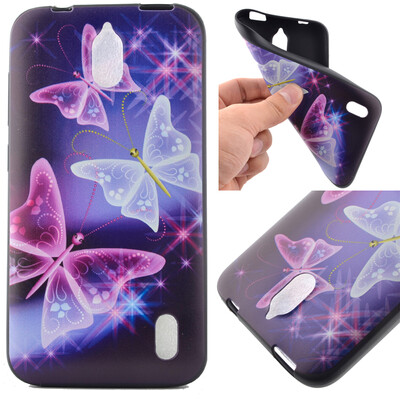 

Star Butterfly Pattern Soft Thin TPU Rubber Silicone Gel Case Cover for HUAWEI Y625