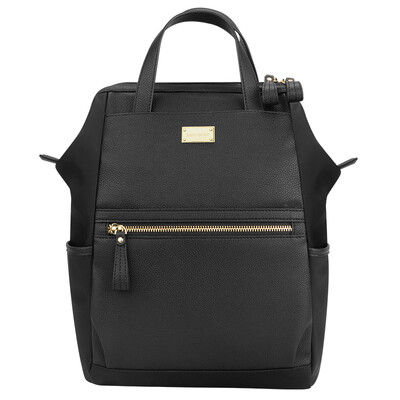 

Samsonite fashion trend shoulder bag 13 inch leather leather backpack casual business computer bag men&women travel bag BT5 09002 black