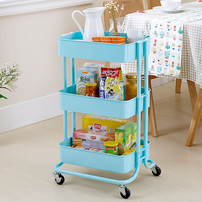 

YICAINIANHUA 3 tiers metal kitchen storage rack cart