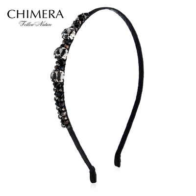 

Chimera (CHIMERA) beaded fabric hair hoop head hoop plate hair ornaments black