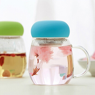 

【Jingdong Supermarket】 Ke Ruisituo Glass Cup NC-5192 Heat-resistant Glass Cup Cup Creative Tea Cup Tea Tea Tea Cup 400ml Green
