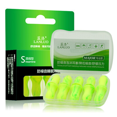 

Синий Ло (LANLUO) звуконепроницаемые затычки снижение шума работы и исследование сна сна Mute профессиональная секция подавления шума M код 10 нагруженный
