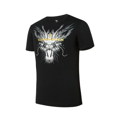 

Анта мужская одежда летом новый прохладный удобный с коротким рукавом футболка мужской дракон тотем баскетбольная серия короткий T 15721145 основной черный -4 M / мужской 170