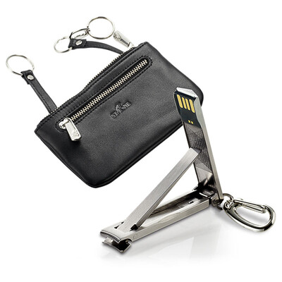 

【Jingdong Supermarket】 Stonton STONE Stainless Steel Knife Knife Portable Ultra-thin Nail Clamp Folding Nail Clamp with Key Ring STD086