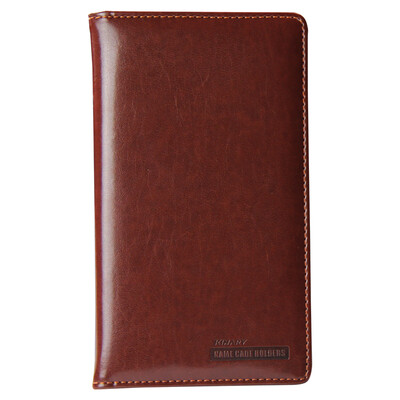 

KINARY KINARY OS9005 senior leather pattern business card book 72 deep coffee