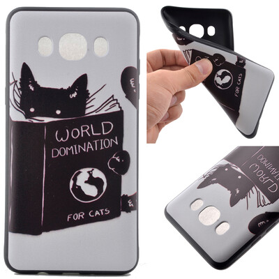 

Cat Pattern Soft Thin TPU Rubber Silicone Gel Case Cover for Samsung Galaxy J5 2016/J510