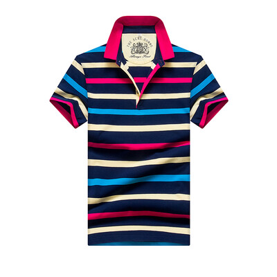 

SHENGUI / Shen Gui short - sleeved stripes POLO shirt