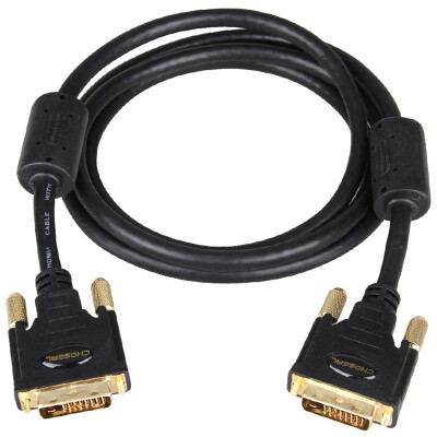 

CHOSEAL QS5202T5 DVI 24 1 gold-plated terminal dual DVI interface computer TV projector dedicated high-definition video cable 5 meters