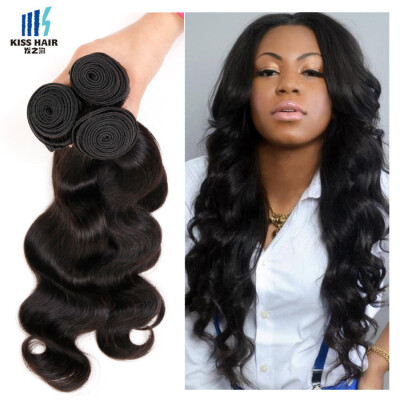 

Kiss Hair Virgin Brazilian Body Wave Hair Weave Bundles 3 Pcs Brazilian Virgin Hair Body Wave Cheap Brazilian Human Hair Bundles