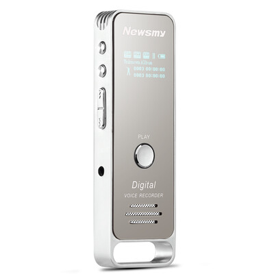 

Newman Newsmy RV51 16G silver professional digital voice recorder PCM lossless recording micro-HD noise reduction MP3 player