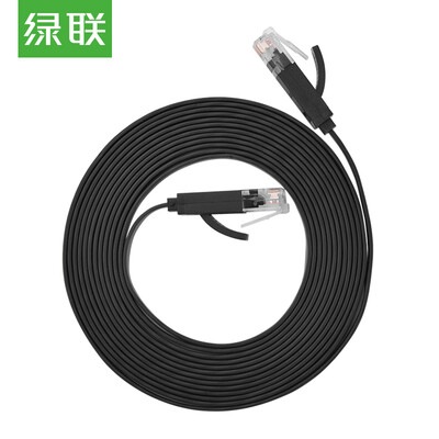 

Зеленый Альянс (UGREEN) шесть типов гигабитного кабеля плоский Cat6 компьютер широкополосная сеть перемычка медный сердечник 8 ядро ​​витая пара 6 домашняя связь готовый кабель 15 метров 11242