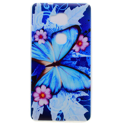 

Blue butterfly Pattern Soft Thin TPU Rubber Silicone Gel Case Cover for Huawei Honor 5X