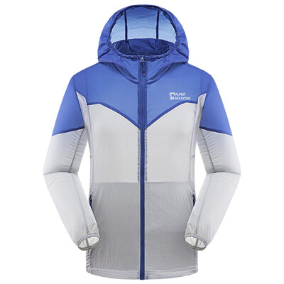 

El Monte ALPINT ГОРА на открытом воздухе мужчины одежды тонкие UPF40 кожа + лето дышащая одежда УФ солнцезащитный слой кожи солнцезащитный крем одежды 640-106 Sky Blue M