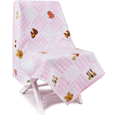 

【Jingdong Supermarket】 Sanli cotton cloth stitching staggered and intertwined towel cartoon wrapped towel children's cover blanket light blue