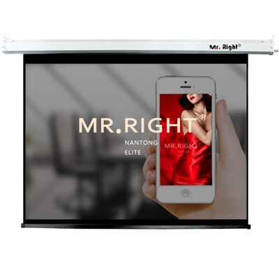 

(MR.RIGHT) 84-дюймовый 4: 3 электрический пульт дистанционного управления занавес проектор проекционный экран проектор занавес (для проектора - AVGA: разрешение 800 * 600, XGA: разрешение 1024 * 768)