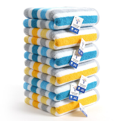 

Золото хлопок полотенце GA1105 атласный шарф желтый и синий смешанный с 6 штук 68 * 34 см 92 г /