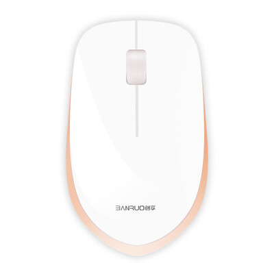 

Banruo CM870 Thin-Silent Business Wireless Mouse 2.4G Silent Mouse Tablet PC Office Games Universal White