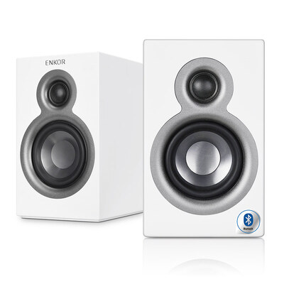 

Enke (ENKOR) MD10B active bookshelves 2.0HIFI speakers Bluetooth audio U disk NFC white