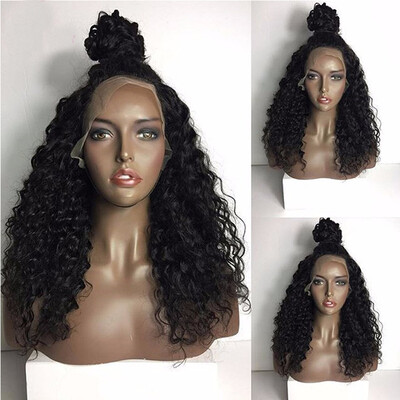 

Free part lace front curly wig glueless lace front kinky curly human hair wigs with baby hair